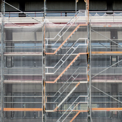 A building with scaffolding